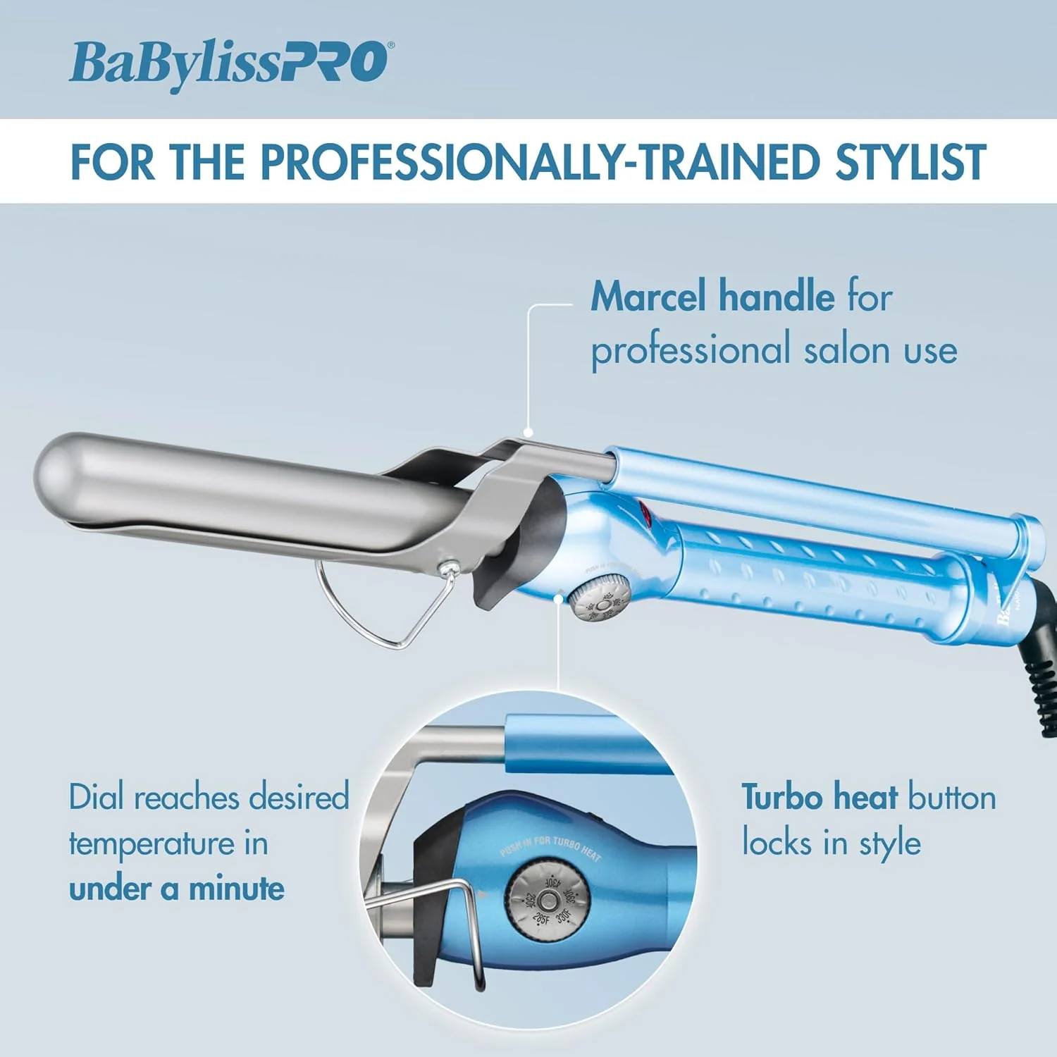 BaBylissPRO Nano Titanium Marcel Curling Iron 1.25" (BNT125M) - Image 5