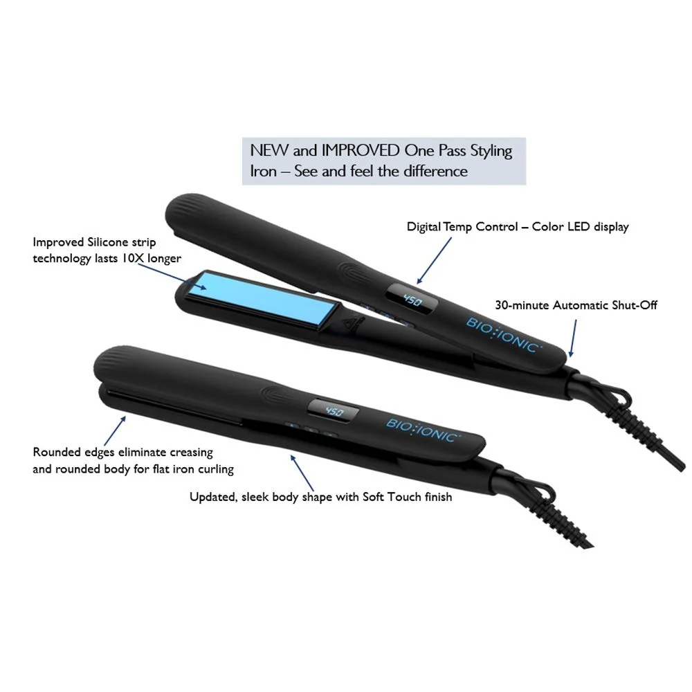 Bio Ionic Nano Ionic MX OnePass Pro Styling Flat Iron - 1.5" - Image 5