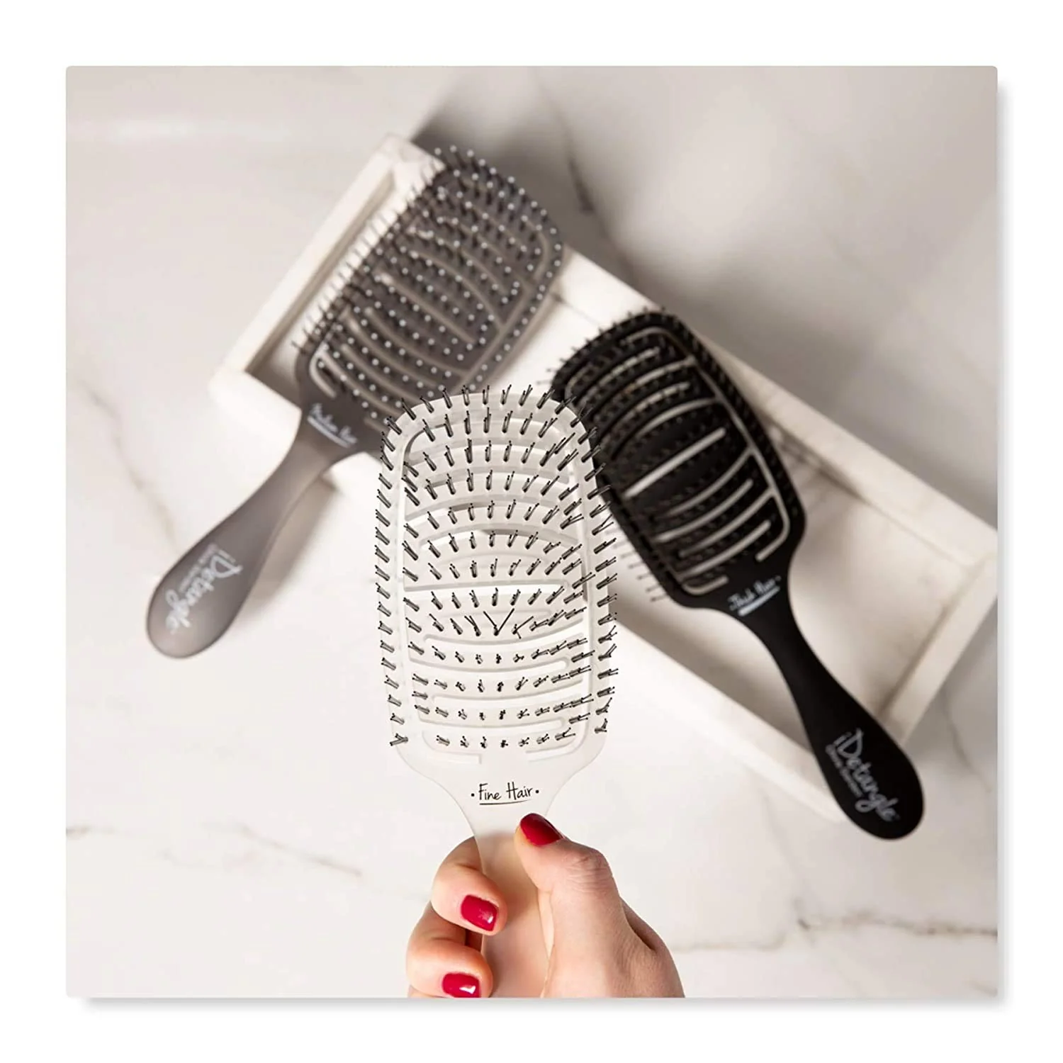 Olivia Garden iDetangle Flexible Vented Brush for Fine, Medium, or Thick Hair (ID) - Image 14