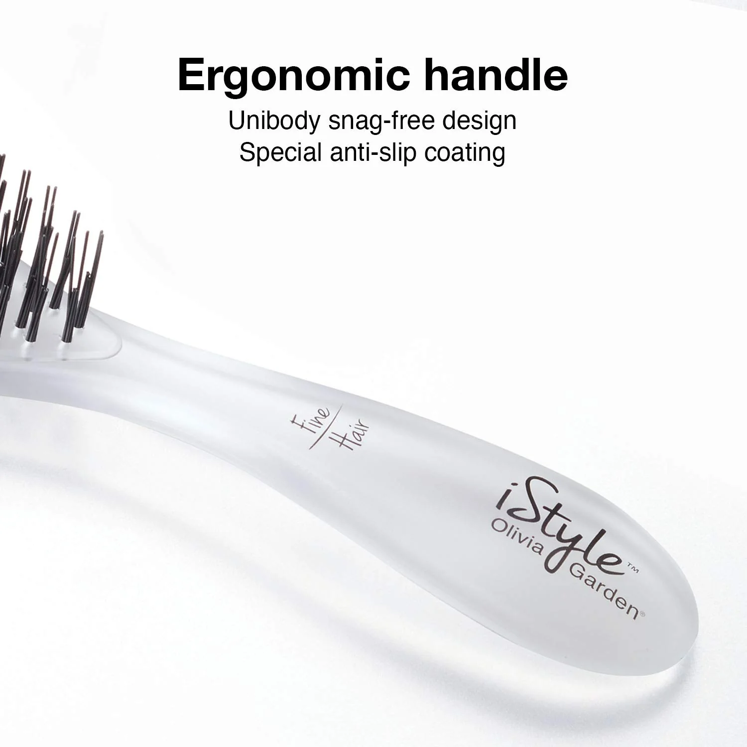 Olivia Garden iStyle Compact Styling Brush for Fine, Medium, or Thick Hair (IS) - Image 6