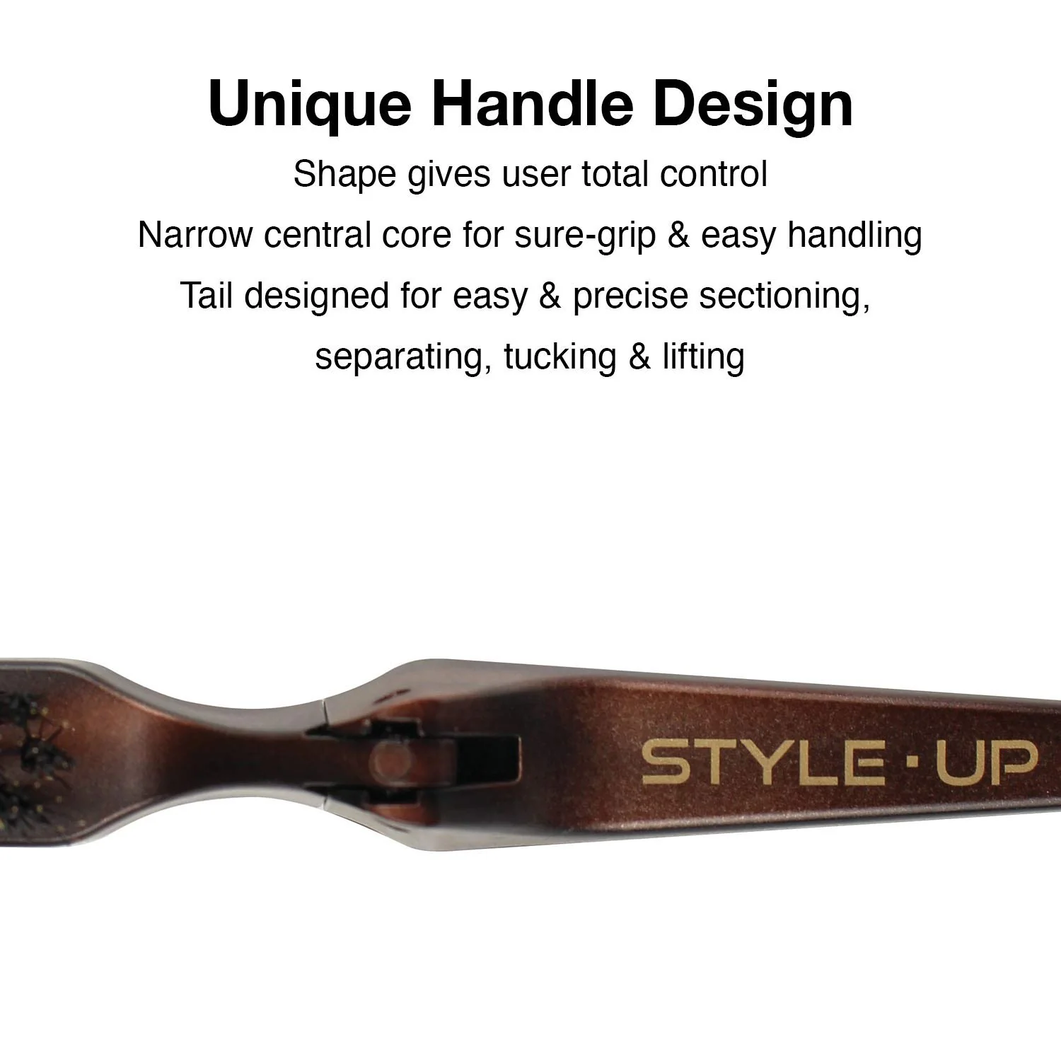 Olivia Garden Style Up High Performance Professional Folding Teasing Brush (STU) - Image 9