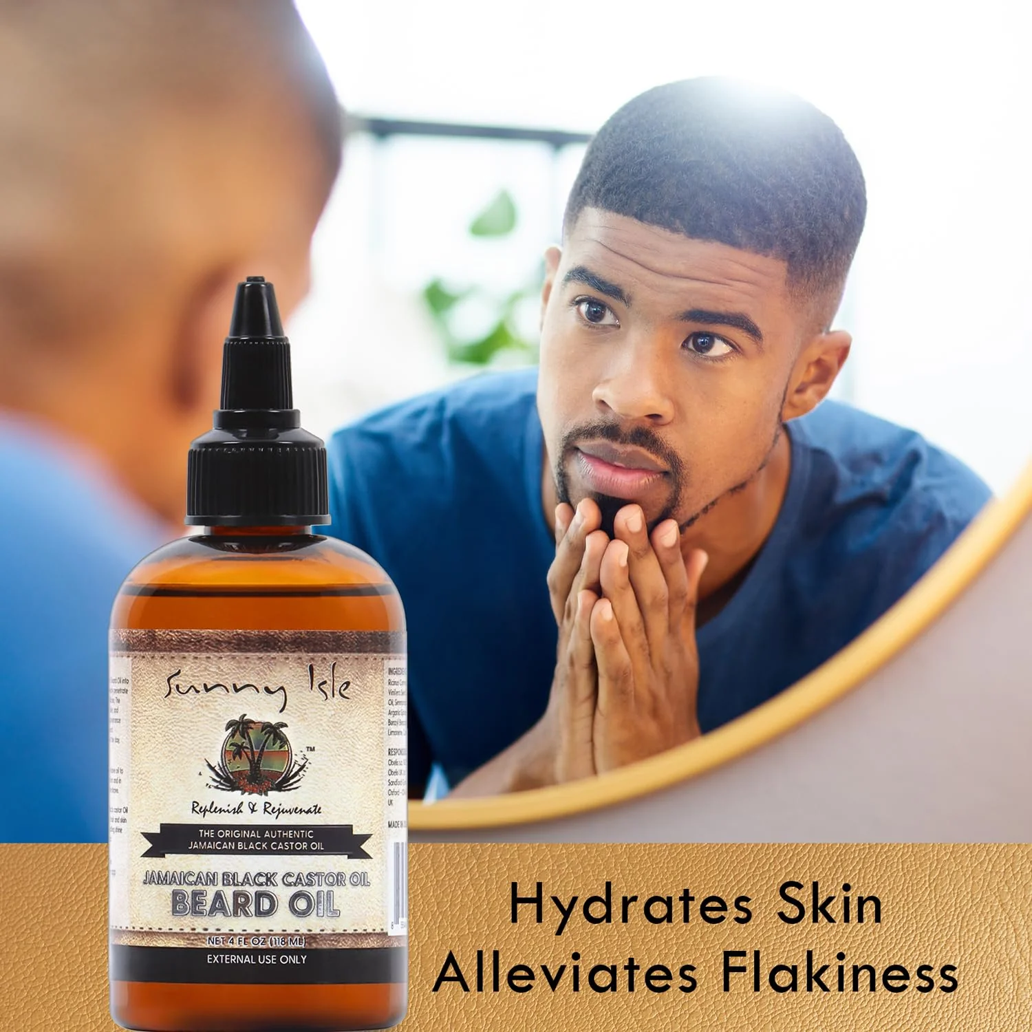 Sunny Isle Jamaican Black Castor Oil Beard & Skin Oil - Image 4