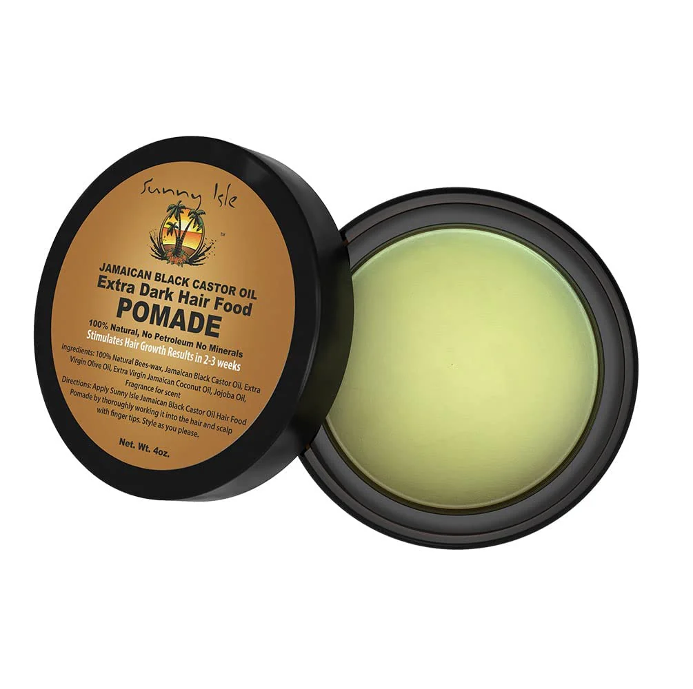 Sunny Isle Jamaican Black Castor Oil Extra Dark Hair Food Pomade (120ml/4oz) - Image 4